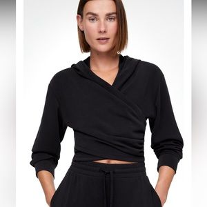 Oysho Modal crop wrap sweatshirt
